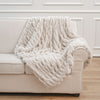 Faux Fur Blanket Soft Pack Elastic Tie-dye