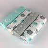 Baby Blankets 4 pieces of Brushed Cotton Comfy baby sheets Flannel Quilt.