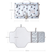 Waterproof And Washable Portable Diaper Storage Bag