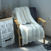 Woven mesh tassel sofa blanket