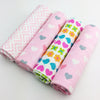 Baby Blankets 4 pieces of Brushed Cotton Comfy baby sheets Flannel Quilt.