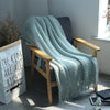 Woven mesh tassel sofa blanket