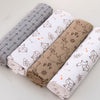 Baby Blankets 4 pieces of Brushed Cotton Comfy baby sheets Flannel Quilt.