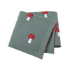 Needle Cotton Cotton Mushroom Jacquard Baby Blanket