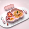 Children's Cartoon Cloud Silicone Baby Learns To Eat Dishes And Tableware