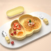 Children's Cartoon Cloud Silicone Baby Learns To Eat Dishes And Tableware